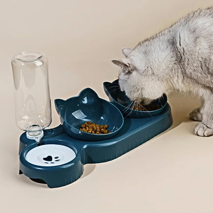 Katzenfutter- und Wassernapf mit Ohren-Design – Bequeme und verspielte Esserfahrung