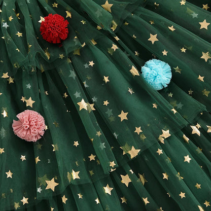 Weihnachtsbaum Kleid für Mädchen – Festlicher Charme