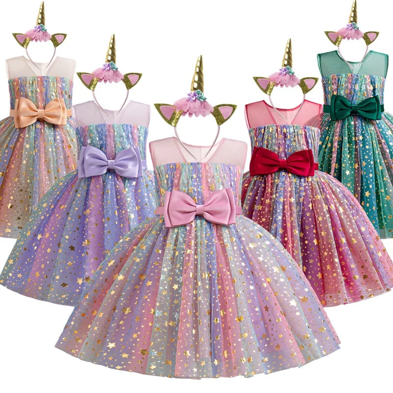 Lieveke Magisches Tutu-Kleid - Buntes Verzaubertes Kleid für Feiern