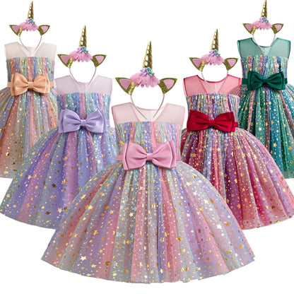 Lieveke Magisches Tutu-Kleid - Buntes Verzaubertes Kleid für Feiern