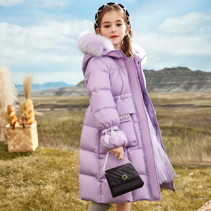 Lila Winterjacke für Kinder – Warm und Stylisch für Kalte Tage