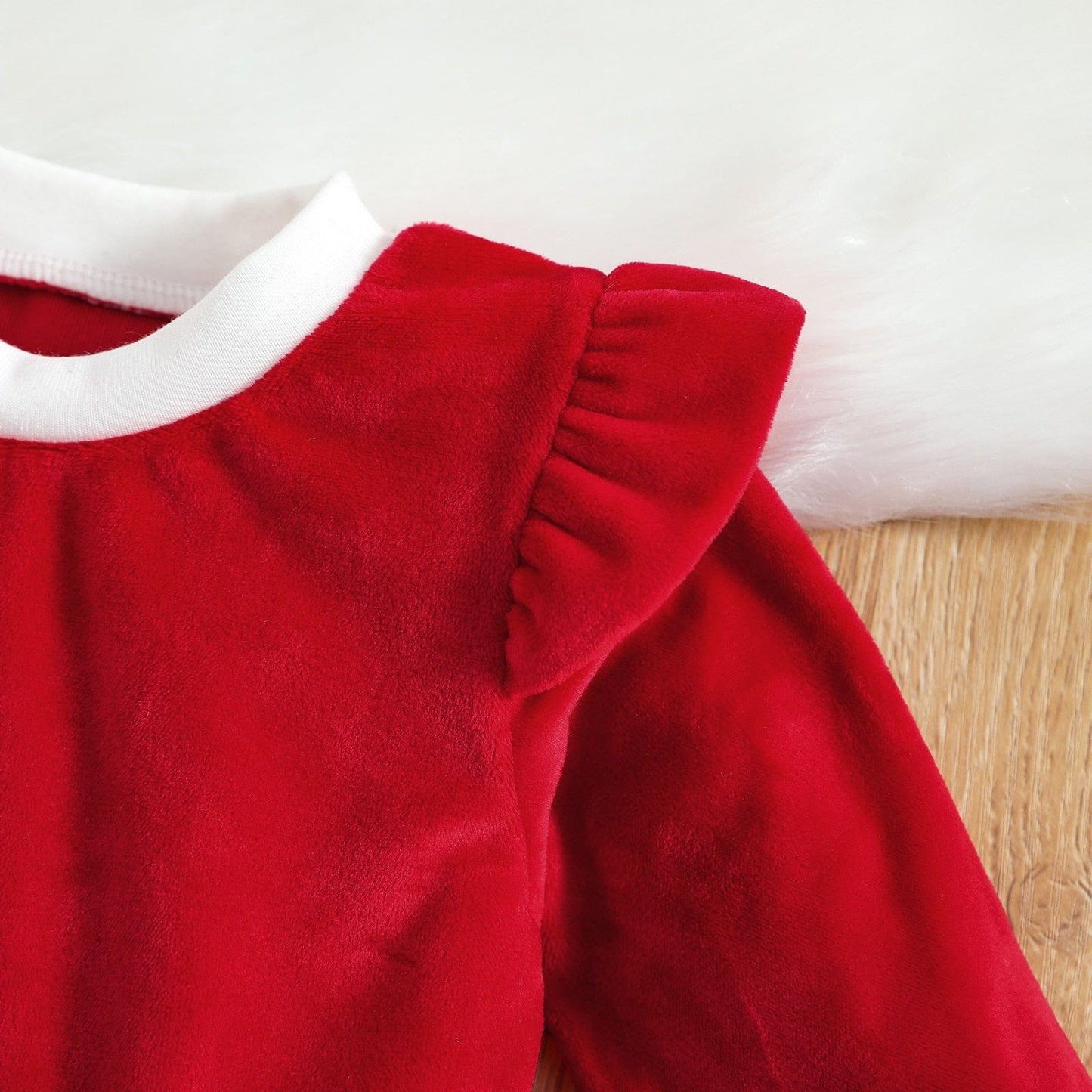 WeihnachtsTraum Kleid – Festliches Kleid mit Haarband für Kinder