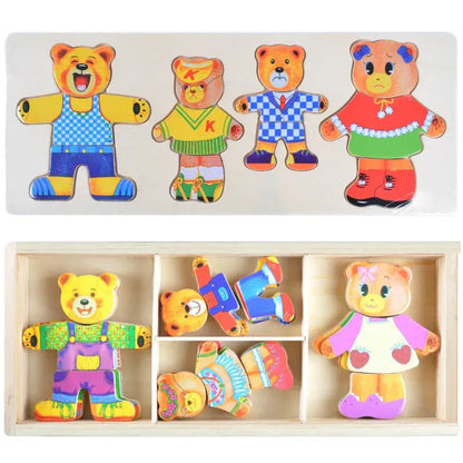 Pädagogisches Tierpuzzleset – Für kreatives und lehrreiches Ankleiden