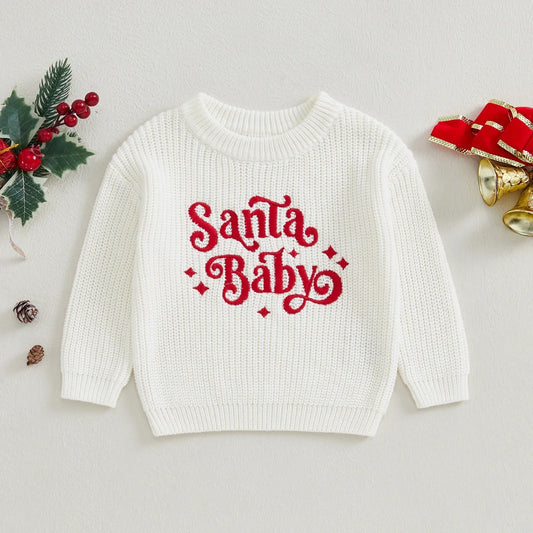 Santa Baby Pullover für Kinder – Festliche Wärme
