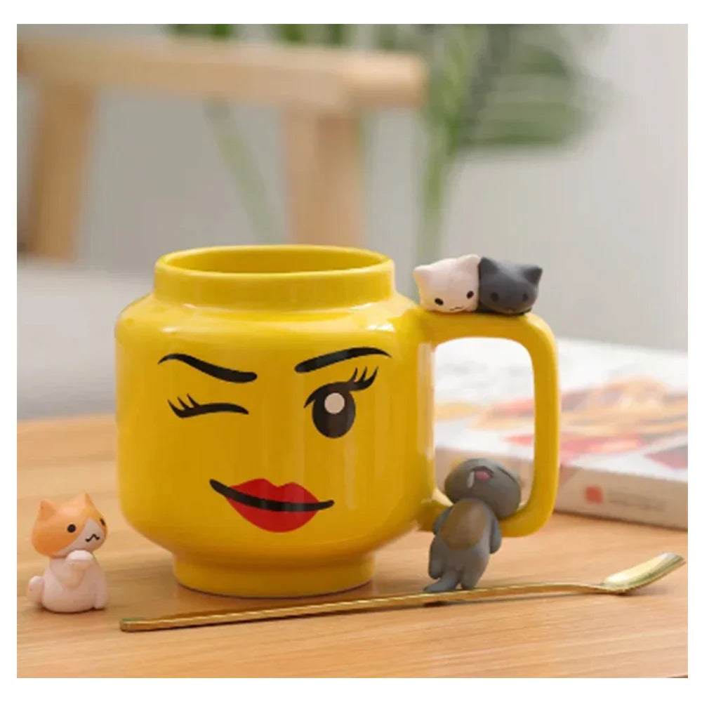 Niedliche keramische Tasse – Verspieltes Trinkerlebnis für alle