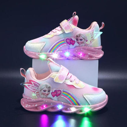 Rainbow Glitter Sneakers - LED Kinderschuhe für Abenteurer
