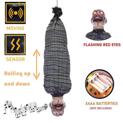 Hängende Horrorfigur – Spannende Halloween-Dekoration mit Licht und Sound