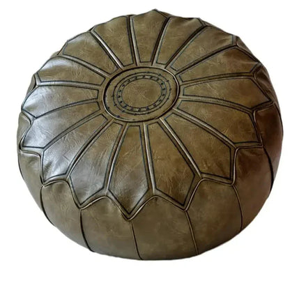 Luxe Leder Pouf – Komfort und Design