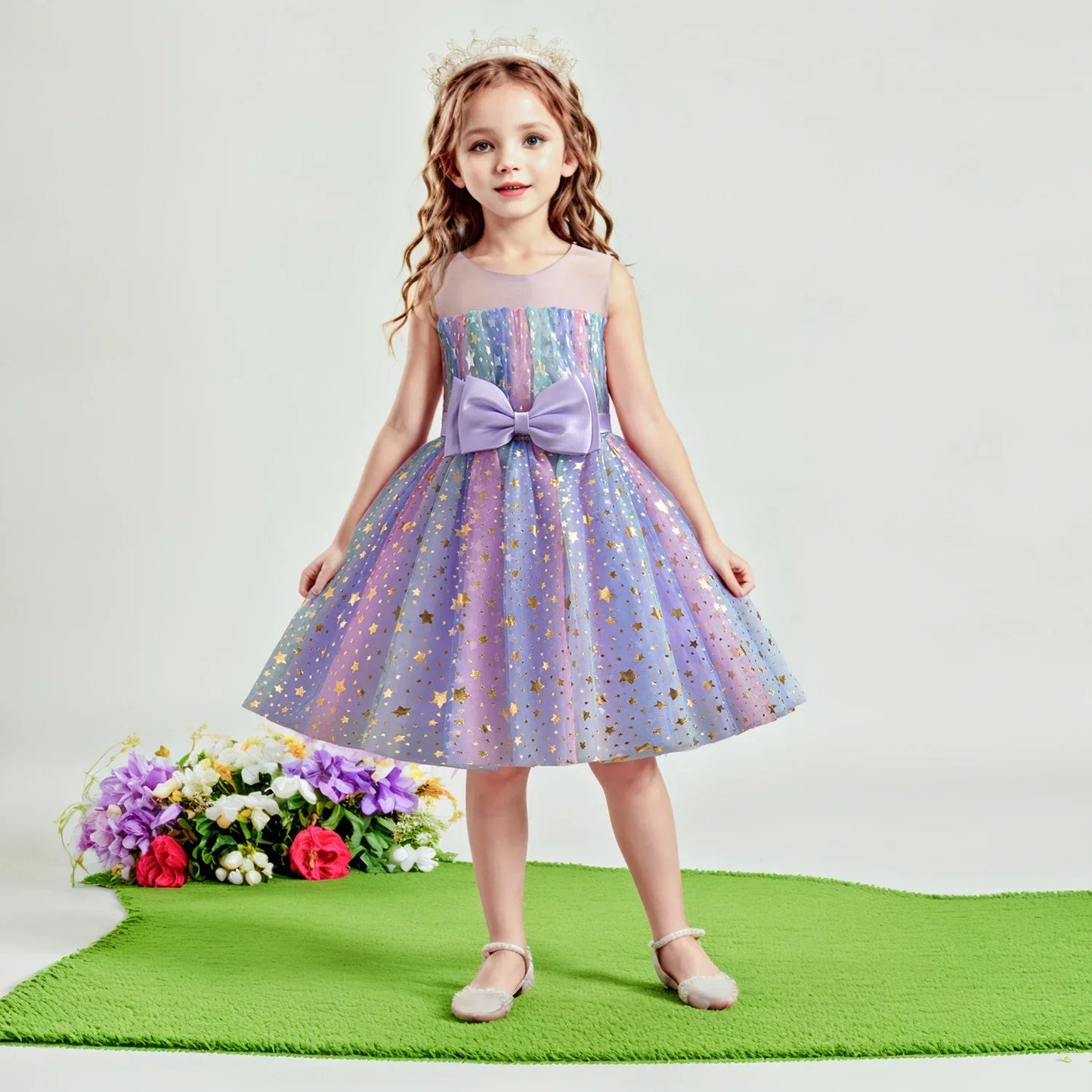 Lieveke Magisches Tutu-Kleid - Buntes Verzaubertes Kleid für Feiern