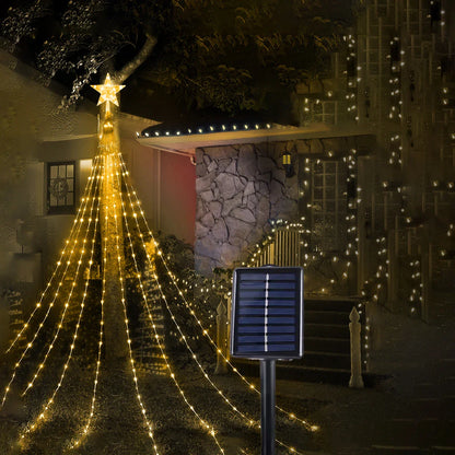 Solarbetriebene Weihnachtsbaumlichter - Strahlende Dekoration für ein magisches Weihnachtserlebnis