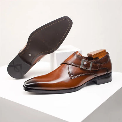 Torino Monk Strap Herrenschuhe – Modernes und Raffiniertes Design