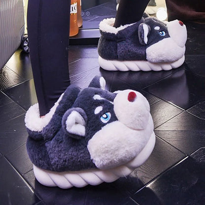 Husky Kuschelslipper – Für Wärme und Fröhlichkeit zu Hause