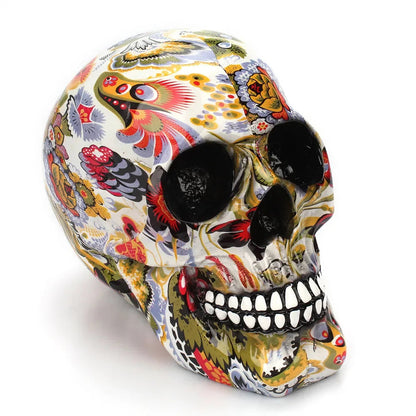 Handbemalter Schädel – Einzigartige Dekoration für Halloween und Interieur