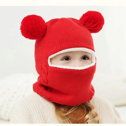 Teddy Strickmütze für Kinder – Warmer Schutz mit Verspielten Ohren