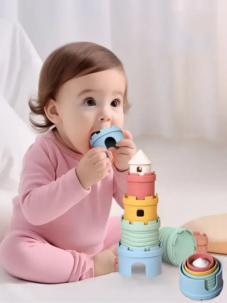 Bunte Kreativ-Stapelturm – Für endlosen Bauspaß