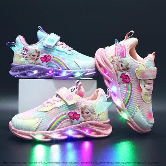 Rainbow Glitter Sneakers - LED Kinderschuhe für Abenteurer