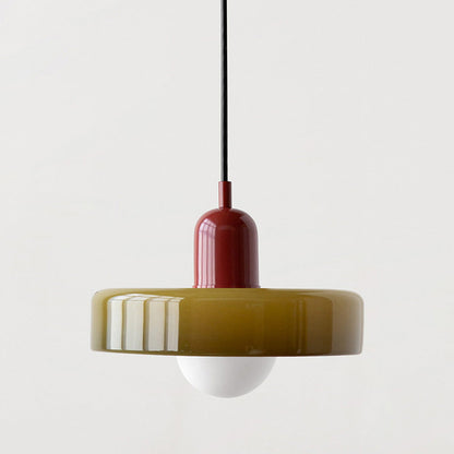 ColorLoop Pendelleuchte – Kunstzinnige Bauhaus-Hängeleuchte mit Warmlicht
