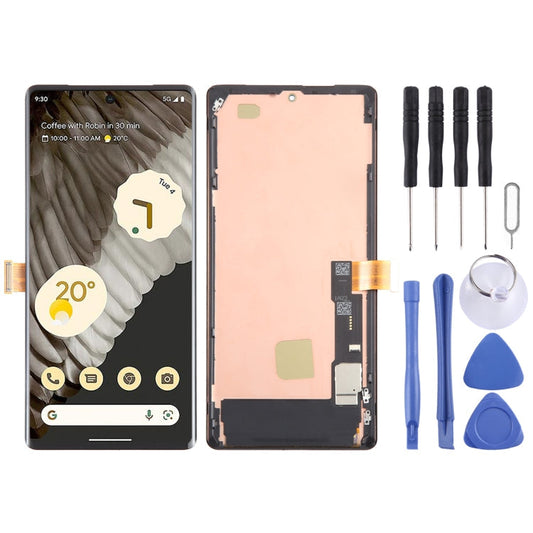 Pixel 7 Pro OLED Bildschirmset – Komplett mit Rahmen und Werkzeugen
