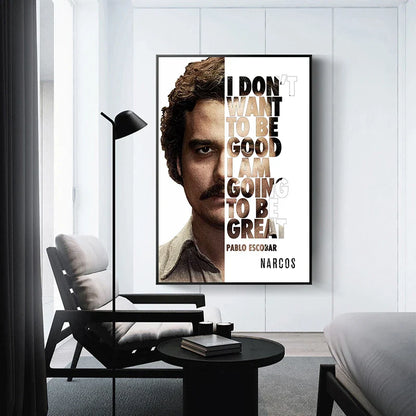 Pablo Escobar Gemälde – Ikonische Kunst für Zuhause