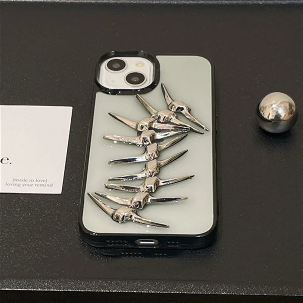 Handyhülle mit 3D Fischgrät-Design – Robust und Schutzgebend