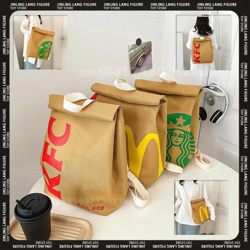 Trendy Fastfood Rucksack - Verspielte und Geräumige Tasche für Jeden