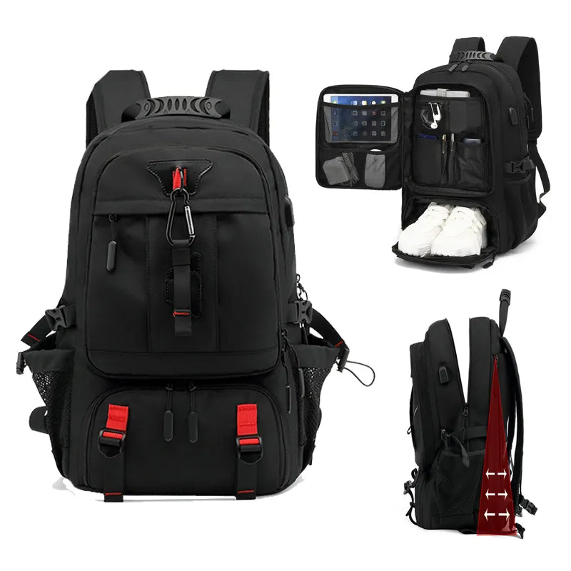 TechTrek Pro Explorer Rucksack – Geräumig und Smart Vernetzt