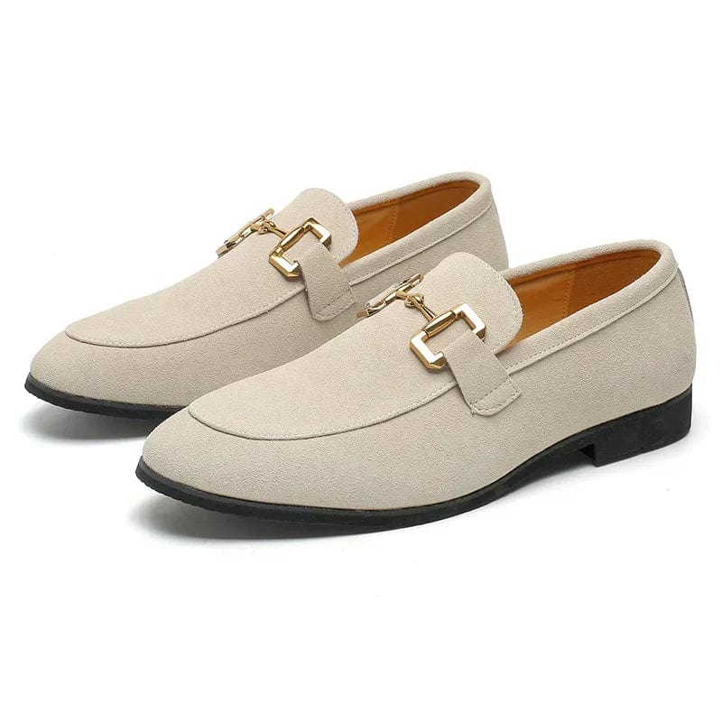 Nero – Wildleder-Loafer mit Metall-Schnalle