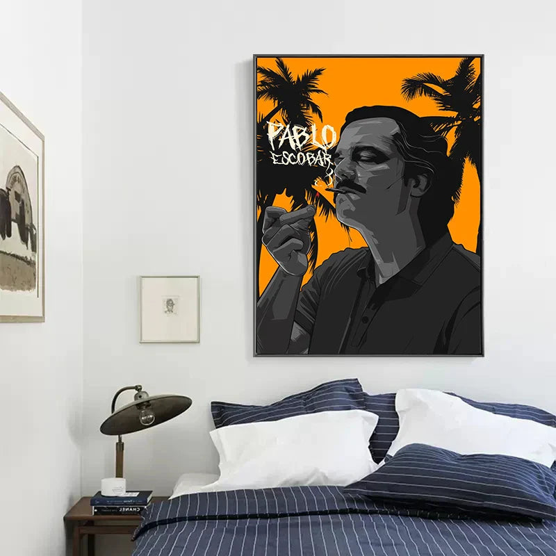 Pablo Escobar Gemälde – Ikonische Kunst für Zuhause