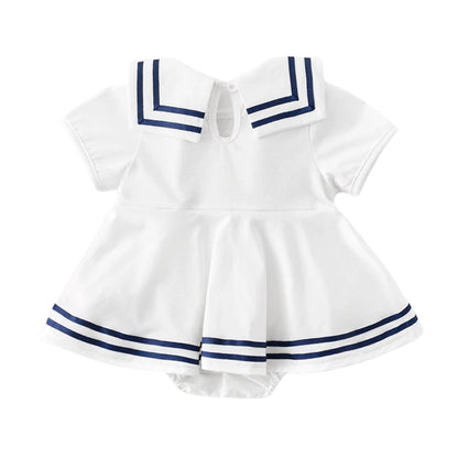 Maritime Babykleid mit Schleife – Süßes und Bequemes Sommerdesign