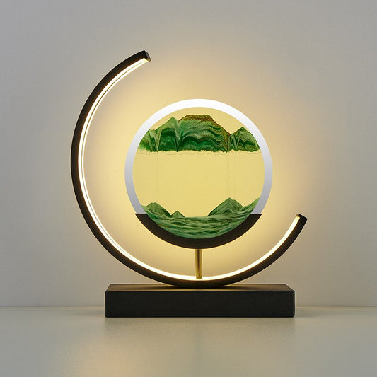 SandLight 3D Sandtischlampe – Entspannendes Design mit Bewegtem Sand