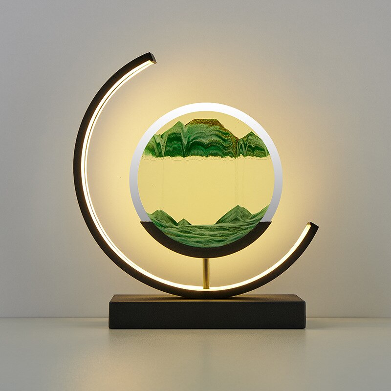 SandLight 3D Sandtischlampe – Entspannendes Design mit Bewegtem Sand
