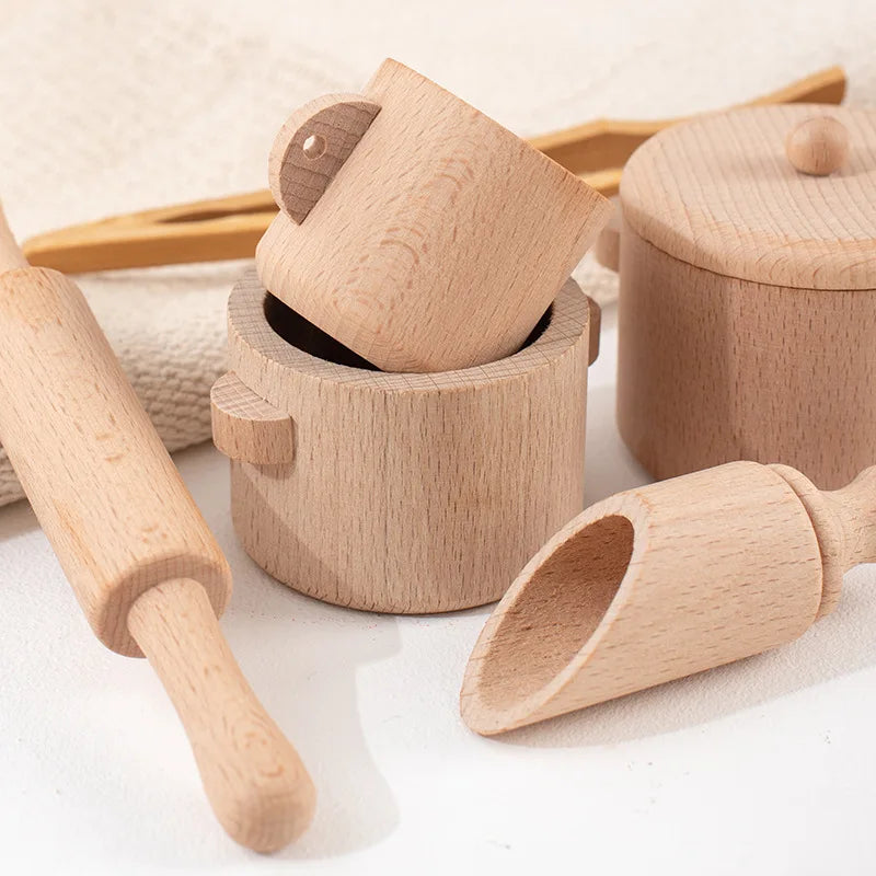 Kochspaß Holz-Küchenset – Für kreatives Spielen