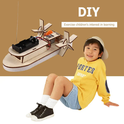 Bildungs Holz DIY Boot – Baue dein eigenes elektrisches Spielboot