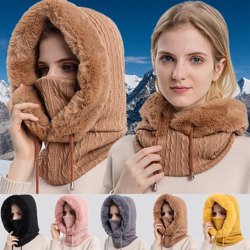 Winterkapuze mit Gesichtsschutz – Warm und Schützend