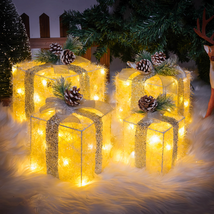 Leuchtende Weihnachtsgeschenke – Magische Dekoration