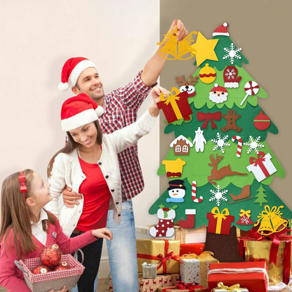 Filz-Weihnachtsbaum für Kinder – Kreativ und wiederverwendbar