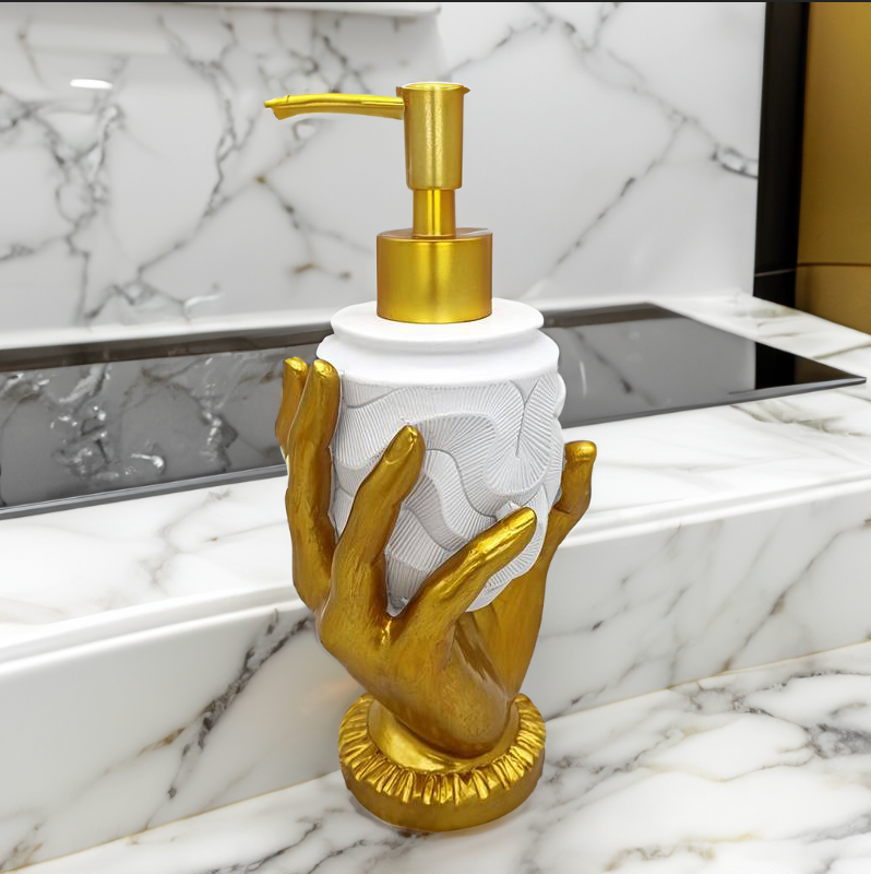 Goldene Handseifenspender – Stilvolle Eleganz für dein Interieur