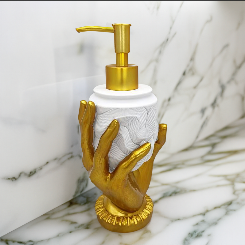 Goldene Handseifenspender – Stilvolle Eleganz für dein Interieur