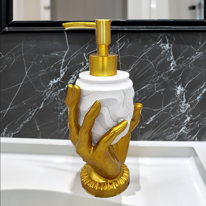 Goldene Handseifenspender – Stilvolle Eleganz für dein Interieur
