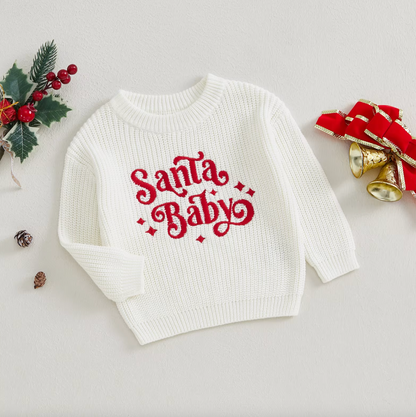 Santa Baby Pullover für Kinder – Festliche Wärme