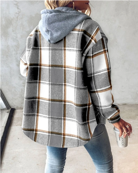 Bequeme Übergangsjacke mit Kapuze – Perfekt für entspannte Tage