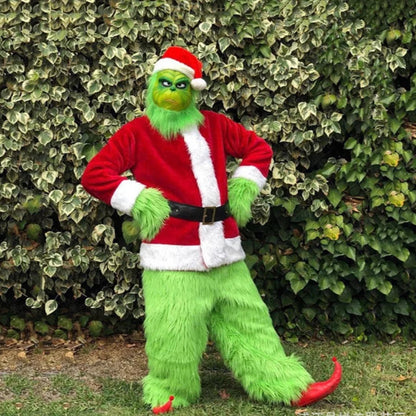 Grinch Weihnachtskostüm – Komplett mit Accessoires für einen festlichen Look