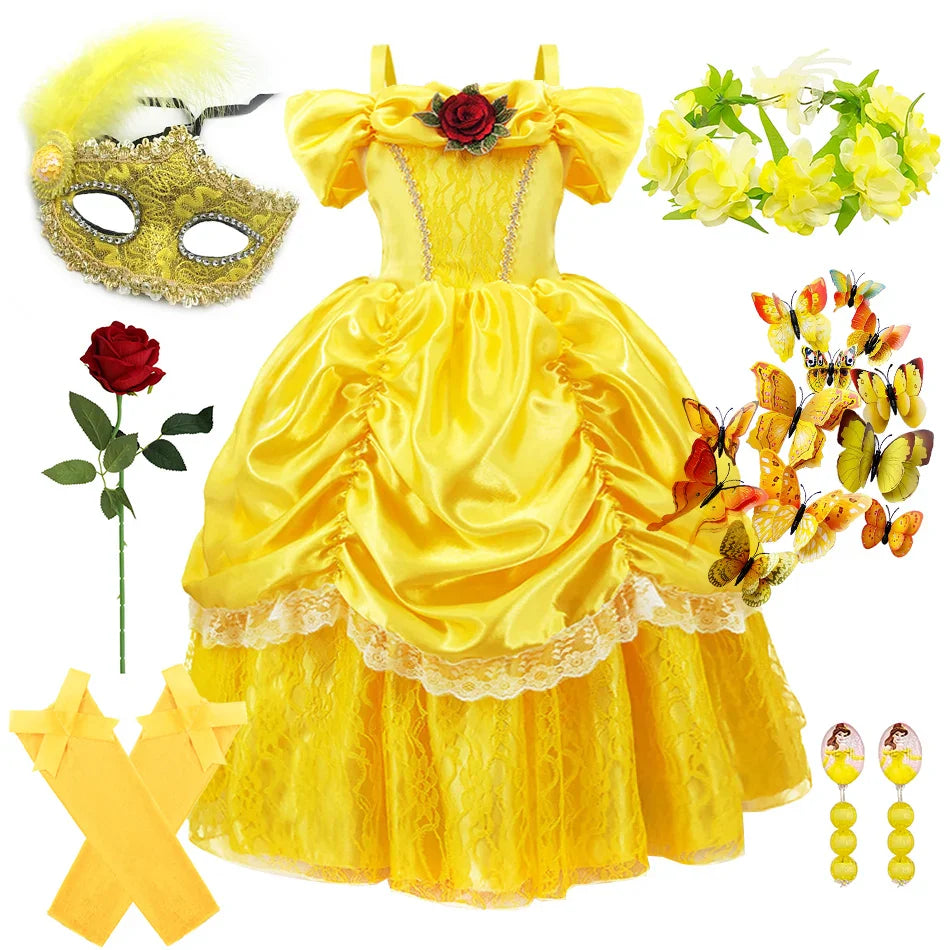 Luna Prinzessinnenkleid für Kinder – Bezauberndes und Elegantes Cosplay-Outfit