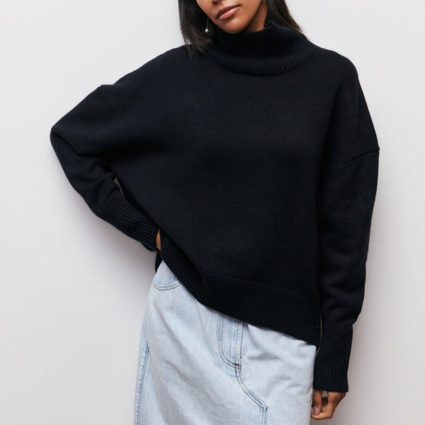 Nina Strick Rollkragenpullover – Bequem, Locker und Stylisch