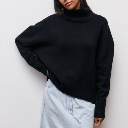 Nina Strick Rollkragenpullover – Bequem, Locker und Stylisch