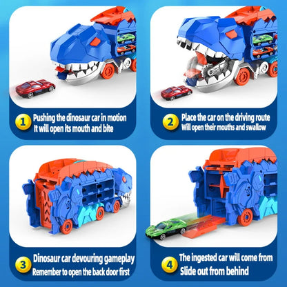 DinoSpeed Rennabenteuer - Transformer Set für Kinder