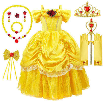 Luna Prinzessinnenkleid für Kinder – Bezauberndes und Elegantes Cosplay-Outfit