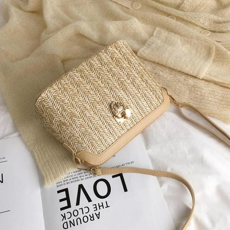 Boho Geflochtene Strohtasche – Elegant und Leicht