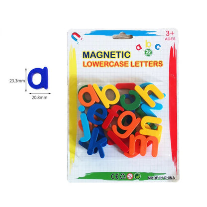 Pädagogisches Magnetspiel – Lernen und Spielen mit bunten Buchstaben und Zahlen