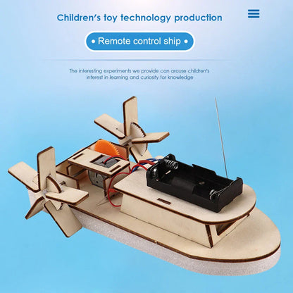 Bildungs Holz DIY Boot – Baue dein eigenes elektrisches Spielboot